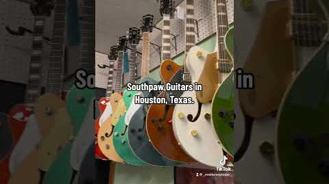 Video: I went to the world's largest LEFT-HANDED guitar store | Southpaw Guitars