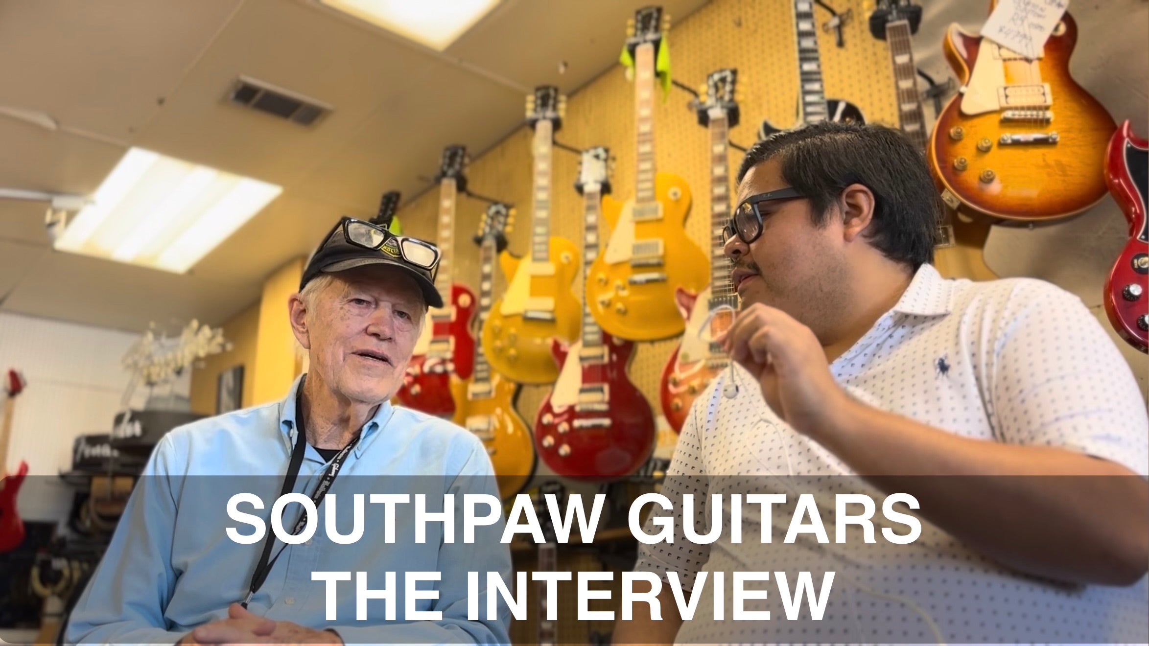 VIDEO: A short interview at Southpaw Guitars.