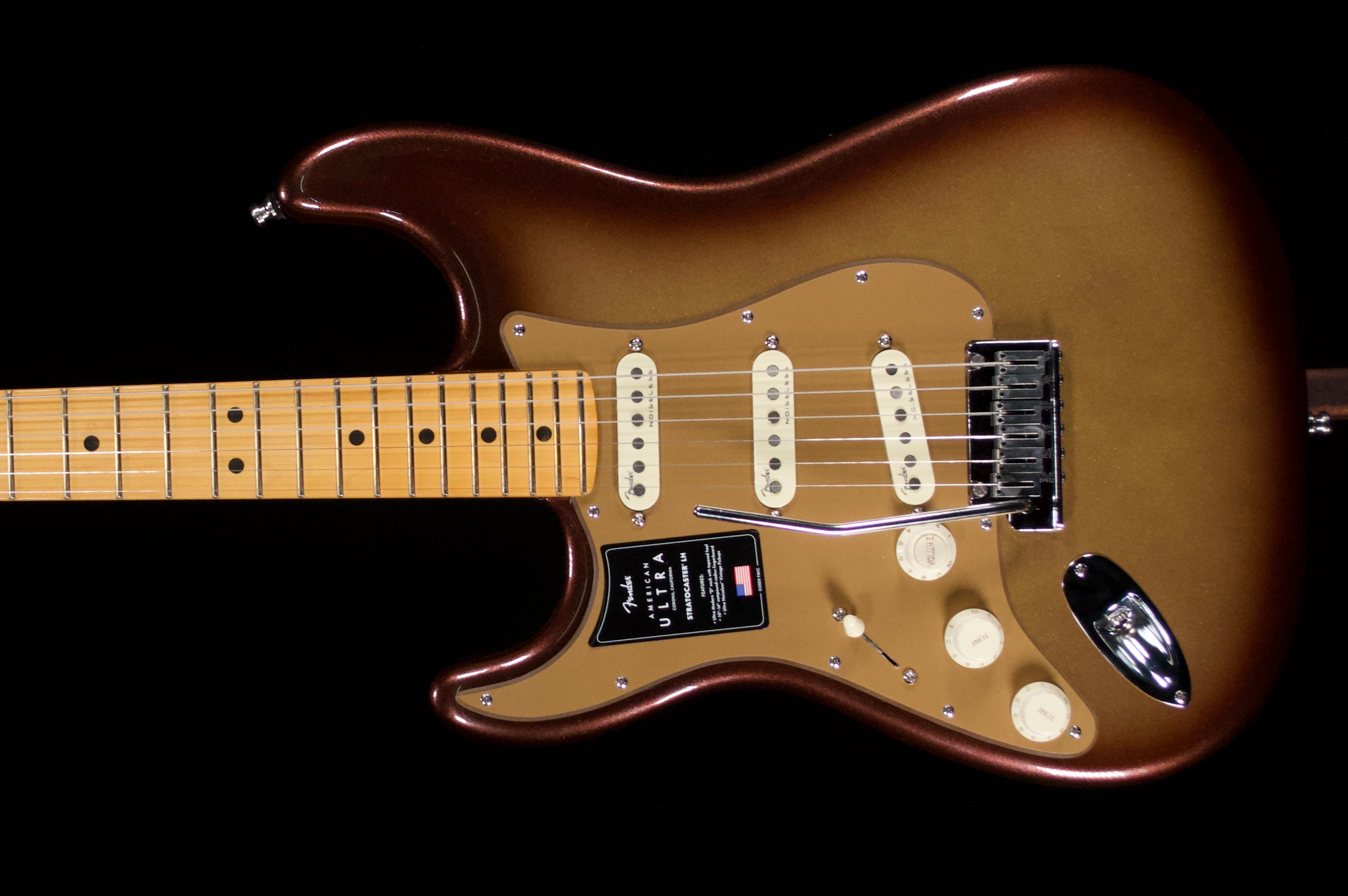 Fender American Ultra Strat in Moon Burst Left-Handed