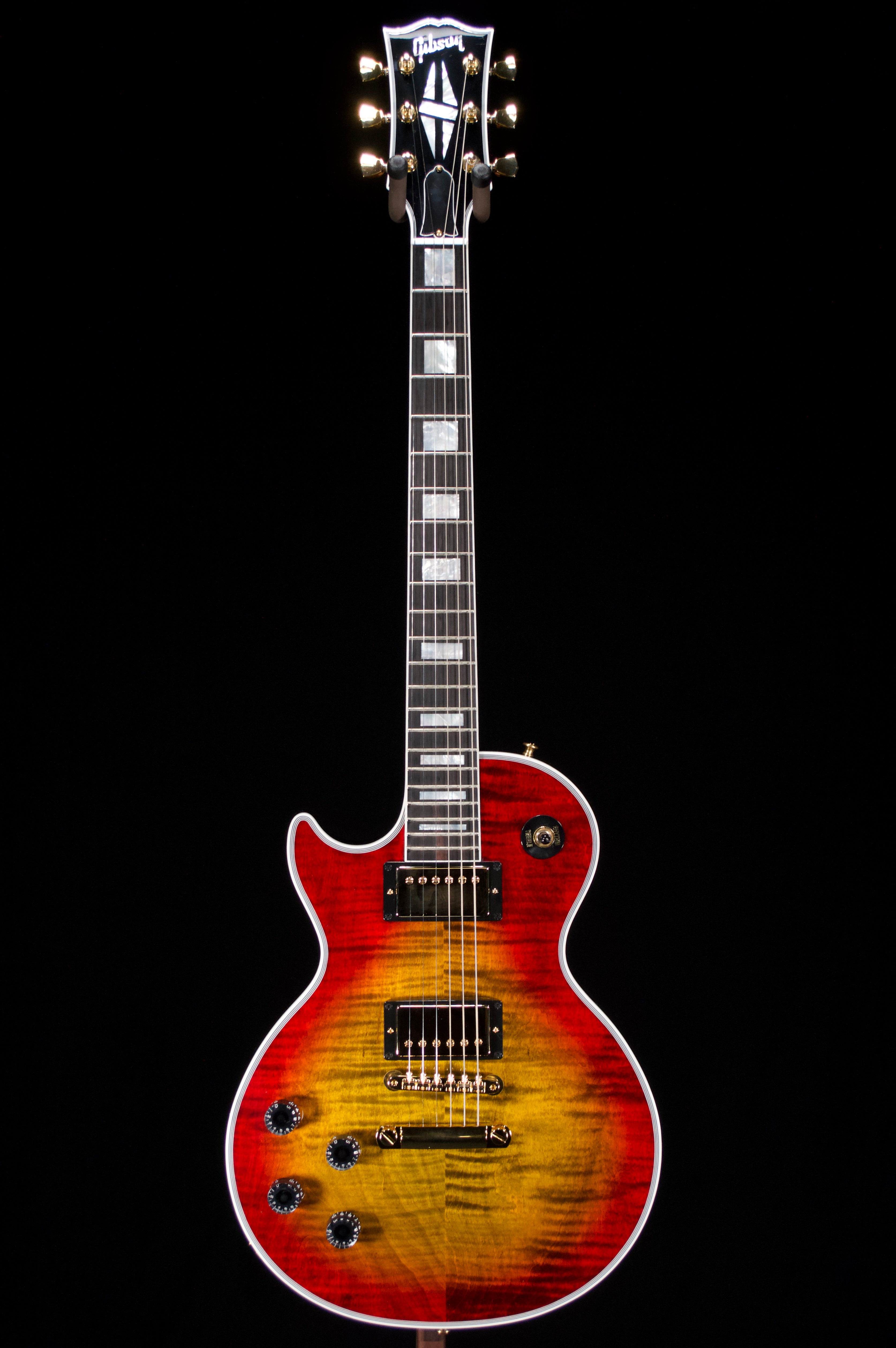 ギター Gibson Custom Shop 1968 Les Paul Lefty Platinum Gibson Custom 1968 Les Paul Custom Reissue Gloss